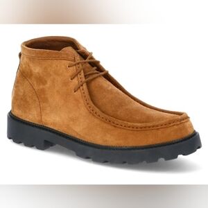 Men's Genuine Suede Mid Top Derby Shoes.   Various Sizes  Brown    NWT